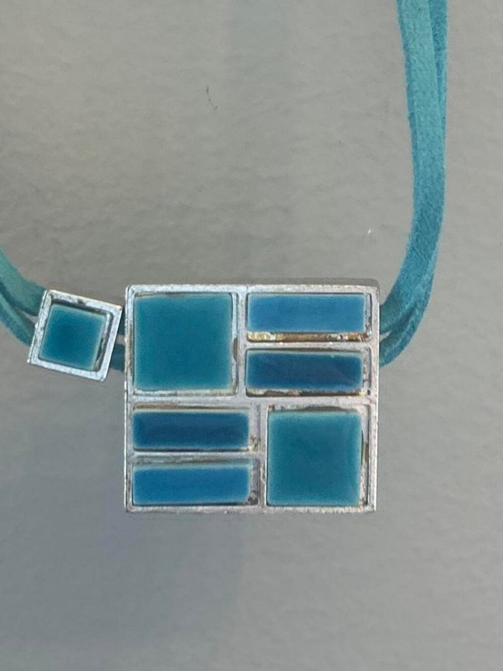 Blue Beaded Necklace & Earring Set Costume Jewelry
